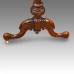 Victorian oval inlaid walnut stretcher table Now Sold - Image 5