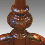 Victorian oval inlaid walnut stretcher table Now Sold - Image 6
