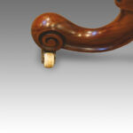 Victorian oval inlaid walnut stretcher table Now Sold - Image 7