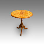 Victorian oval walnut wine table