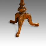 Victorian oval walnut wine table - Image 7