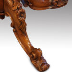 Victorian oval walnut work table - Image 7