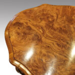 Victorian oval walnut work table - Image 5