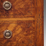 Victorian pollard oak Wellington chest - Image 4