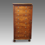 Victorian pollard oak Wellington chest - Image 7