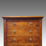 Victorian pollard oak Wellington chest - Image 9