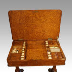Victorian pollard oak worktable - Image 2