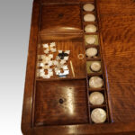 Victorian pollard oak worktable - Image 3