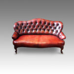 Victorian leather club sofa - Image 10
