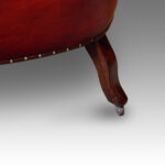 Victorian leather club sofa - Image 5
