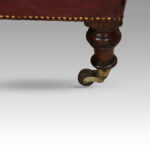 Victorian leather easy chair - Image 4