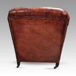 Victorian leather easy chair - Image 3
