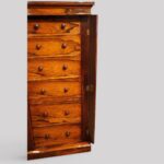 Victorian rosewood Wellington chest - Image 6
