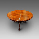 19thc. circular rosewood dining table - Image 5