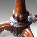 19thc. circular rosewood dining table - Image 3