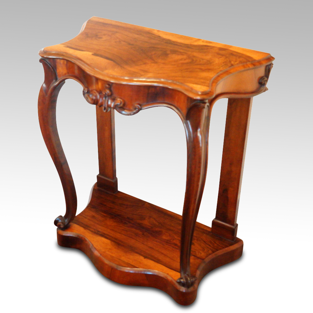Victorian-rosewood-console-table-7.jpg Victorian rosewood console table - Image 1