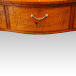 Victorian satinwood inlaid display cabinet - Image 4