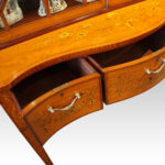 Victorian satinwood inlaid display cabinet - Image 8