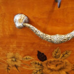Victorian satinwood inlaid display cabinet - Image 11