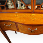 Victorian satinwood inlaid display cabinet - Image 14