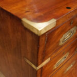 Victorian secretaire campaign chest - Image 9