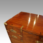 Victorian secretaire campaign chest - Image 6