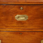 Victorian secretaire campaign chest - Image 5