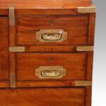 Victorian secretaire campaign chest - Image 3