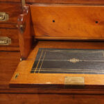 Victorian secretaire campaign chest - Image 12