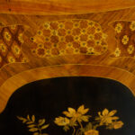 Victorian serpentine inlaid marquetry corner cabinet - Image 8