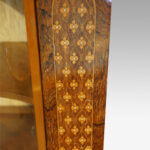 Victorian serpentine inlaid marquetry corner cabinet - Image 13