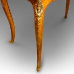 Victorian serpentine inlaid walnut card table - Image 7