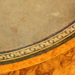 Victorian serpentine inlaid walnut card table - Image 3
