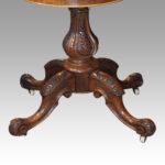 Victorian walnut card table - Image 10