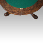 Victorian walnut card table - Image 7