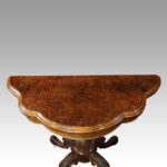Victorian walnut card table - Image 4