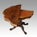 Victorian walnut card table - Image 3