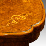 Superb Victorian shaped inlaid walnut card-table NOW SOLD - Image 3