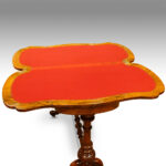 Superb Victorian shaped inlaid walnut card-table NOW SOLD - Image 4