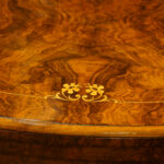 Superb Victorian shaped inlaid walnut card-table NOW SOLD - Image 6