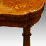 Superb Victorian shaped inlaid walnut card-table NOW SOLD - Image 7