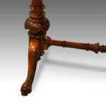 Superb Victorian shaped inlaid walnut card-table NOW SOLD - Image 10