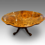 Victorian shaped walnut dining table - Image 2
