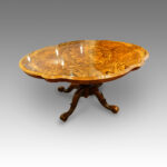 Victorian shaped walnut dining table - Image 8