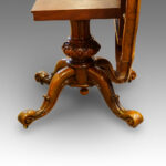 Victorian shaped walnut dining table - Image 7