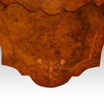 Victorian inlaid walnut shaped oval work-table NOW SOLD - Image 7