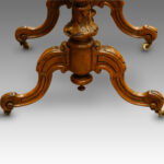 Victorian inlaid walnut shaped oval work-table NOW SOLD - Image 6