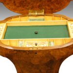 Victorian inlaid walnut shaped oval work-table NOW SOLD - Image 3