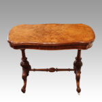 Victorian walnut card table