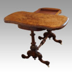 Victorian walnut card table - Image 7
